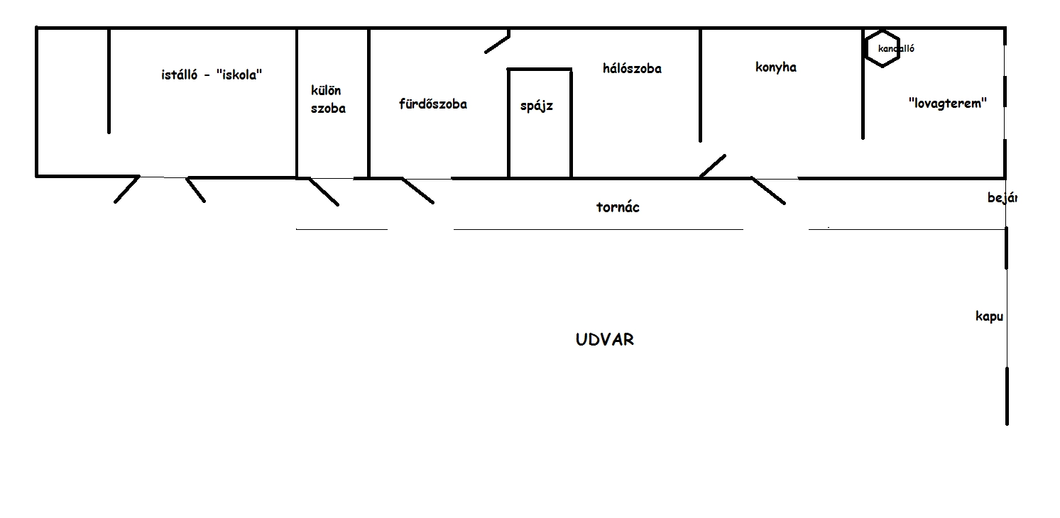 Garaboncz Vendégház alaprajz